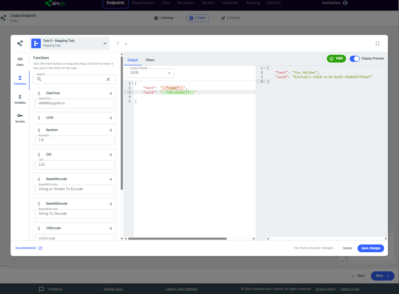 task preview